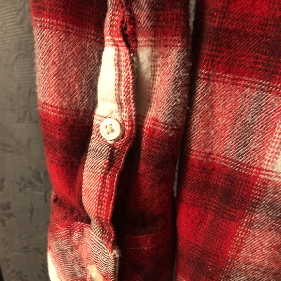 Gap Red Plaid Flannel Shirt - Picture 4 of 4